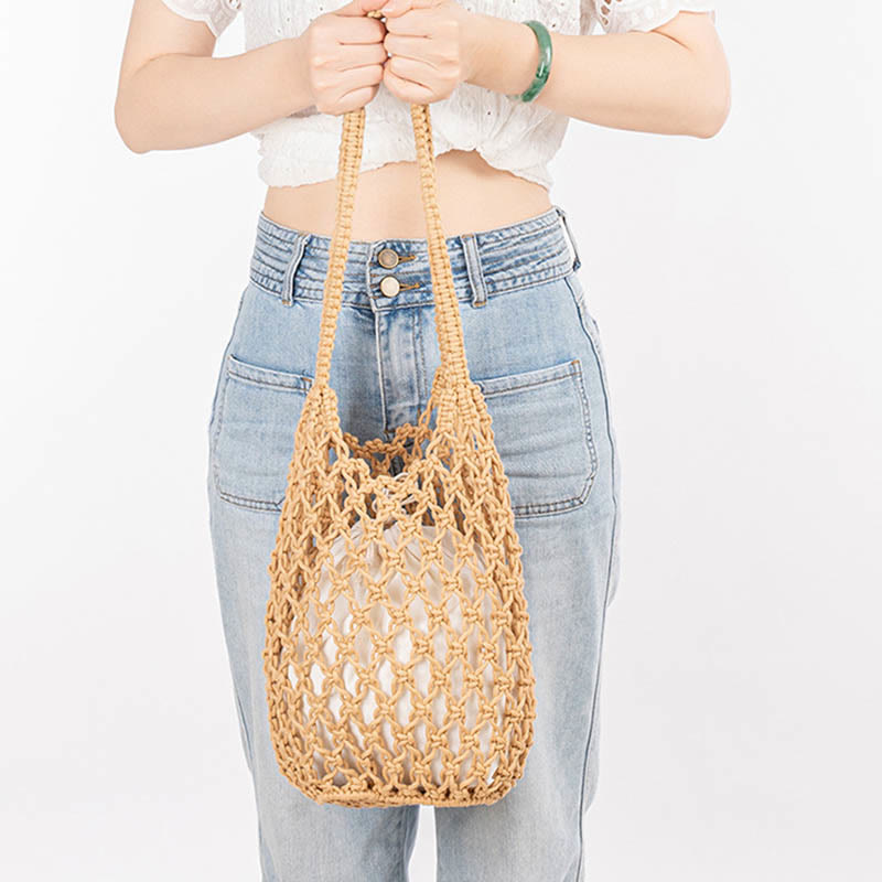 Nimara Ritual Hand-woven Cotton Thread Shoulder Bag Handbags