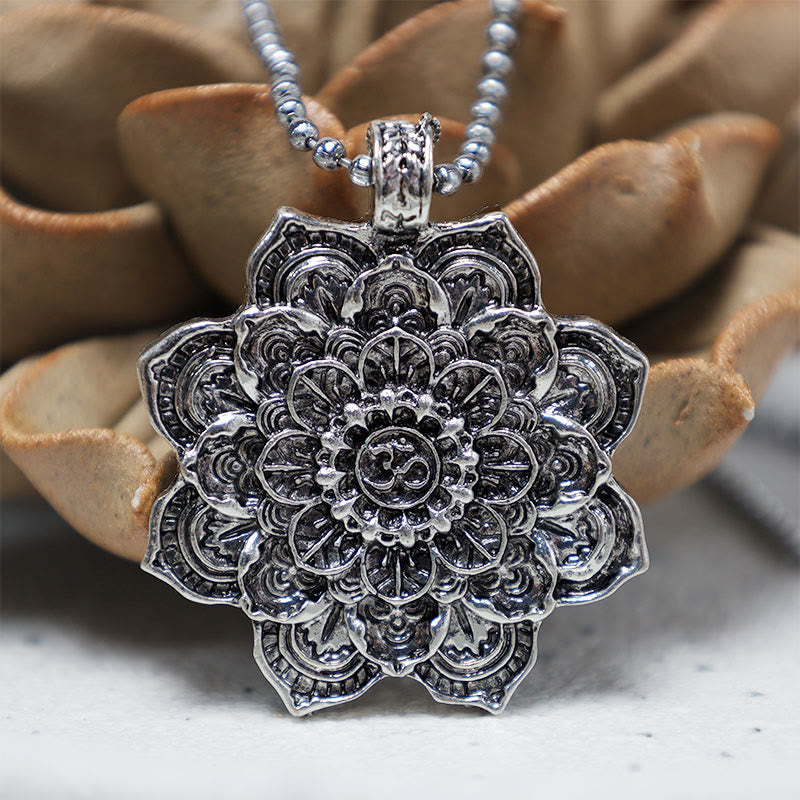 Nimara Ritual Tibetan Lotus Blessing Necklace Pendant