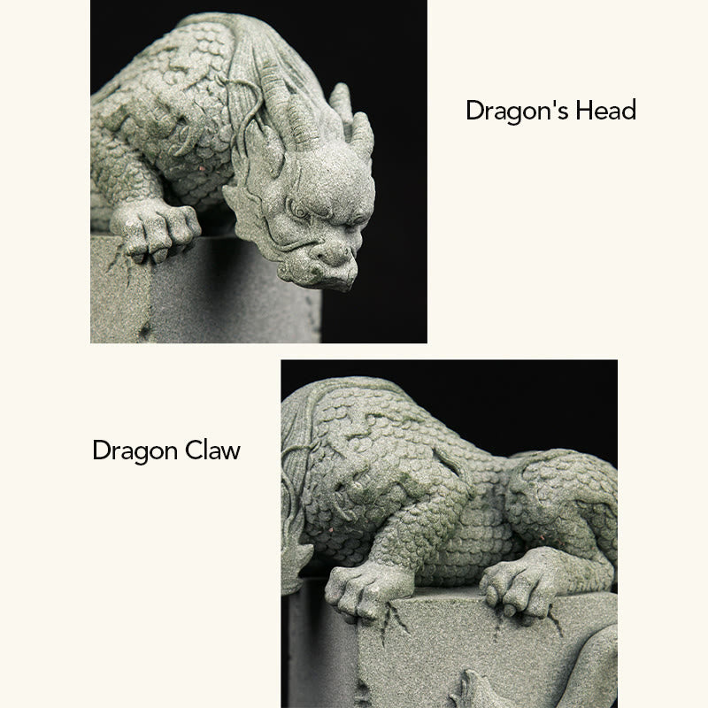 Nimara Ritual Feng Shui Standing Sitting Dragon Success Luck Home Decoration
