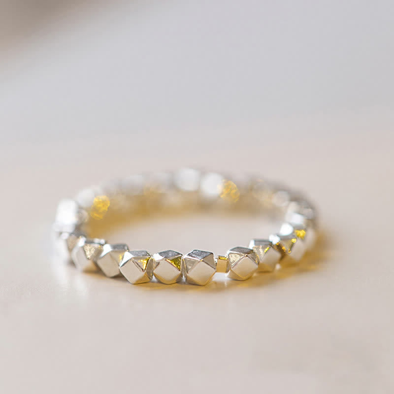 Nimara Ritual 925 Sterling Silver Beaded Blessing Ring
