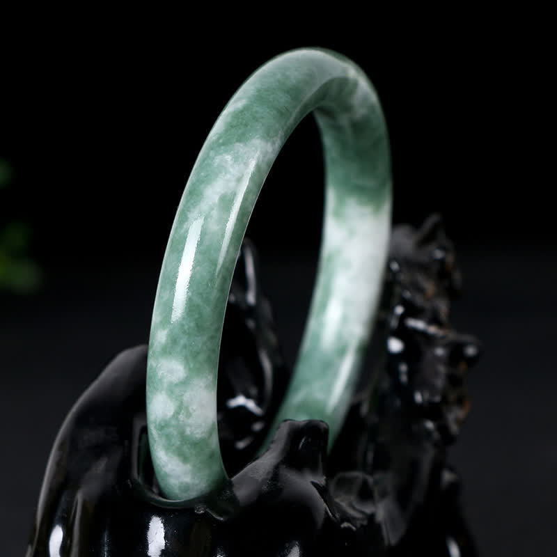 Nimara Ritual Natural Jade Luck Abundance Bangle Bracelet