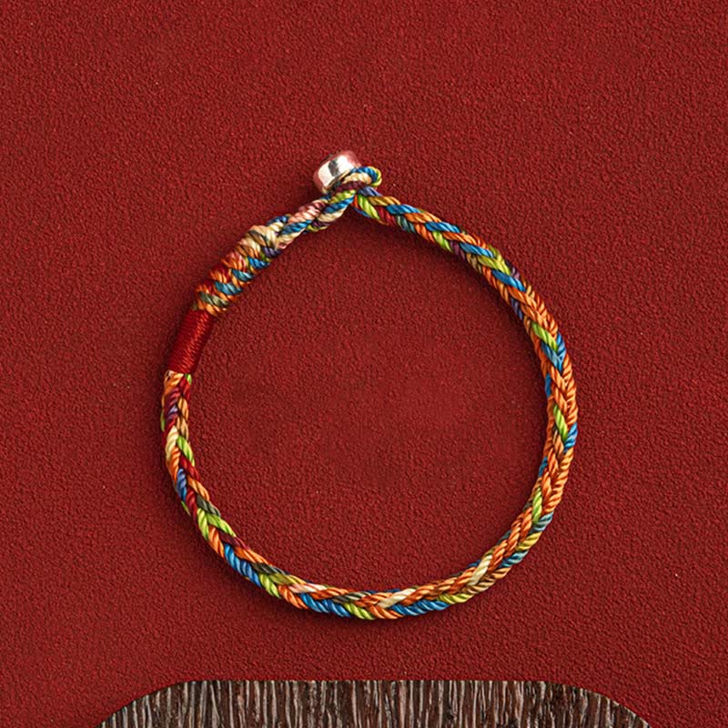 Nimara Ritual "May you be healthy and happy" Lucky Multicolored Bracelet Includes Gift Message Card