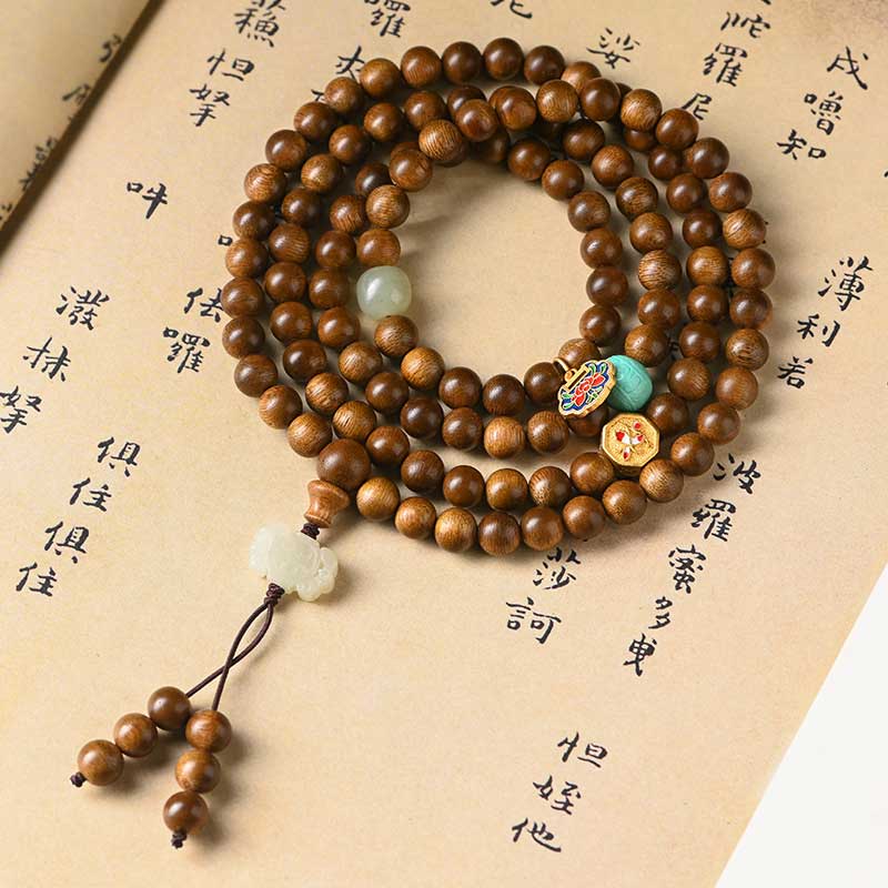 Nimara Ritual Tibetan Rosewood Protection Calm Bracelet Mala