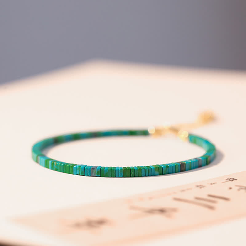 Nimara Ritual Turquoise Beaded Friendship Strength Chain Bracelet