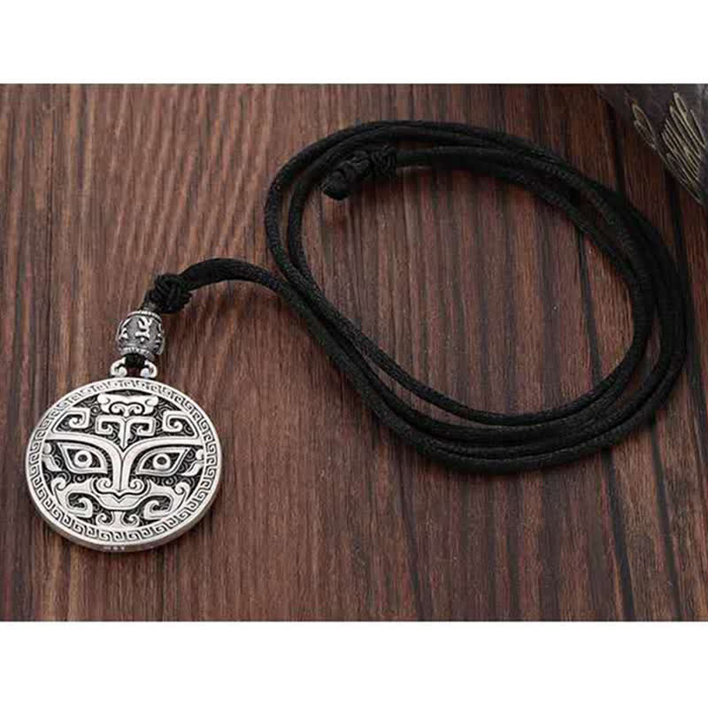 Nimara Ritual Lucky FengShui Mythological Creature Taotie Wealth Necklace Pendant