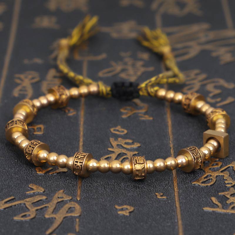 Nimara Ritual Tibetan Curse Six True Words Wealth Bracelet