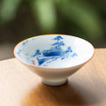 Nimara Ritual Mandala Flower Koi Fish Lotus Bird Persimmons Teacup Kung Fu Tea Cup 50ml