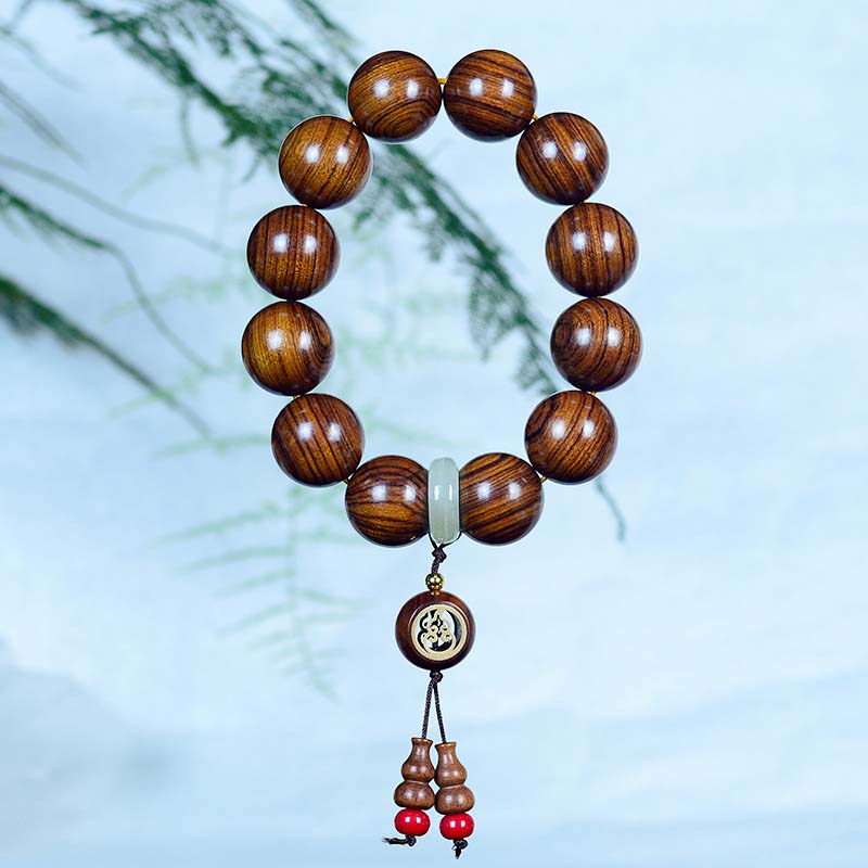 Nimara Ritual Rosewood Warmth Calm Gourd Charm Bracelet