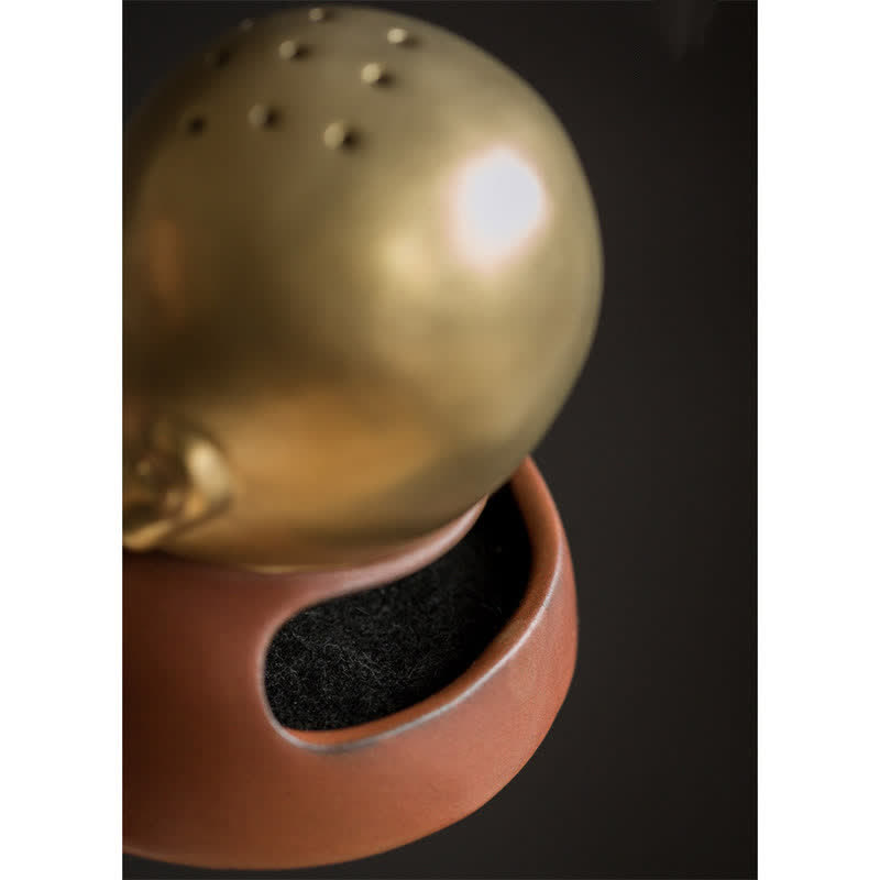 Nimara Ritual Little Buddha Laughing Buddha Ceramic Healing Incense Burner