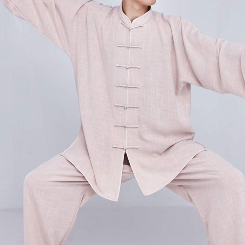 Nimara Ritual Meditation Zen Prayer Spiritual Tai Chi Qigong Practice Unisex Embroidery Clothing Set