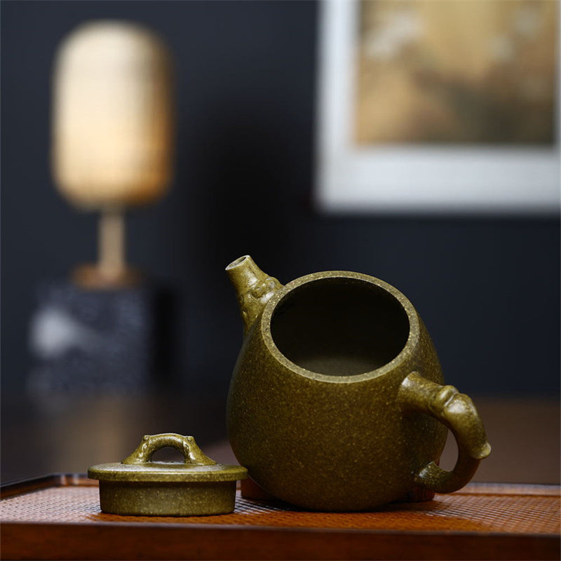 Nimara Ritual Yixing Semi-handmade Yellow Green Purple Clay Kung Fu Teapot 240ml