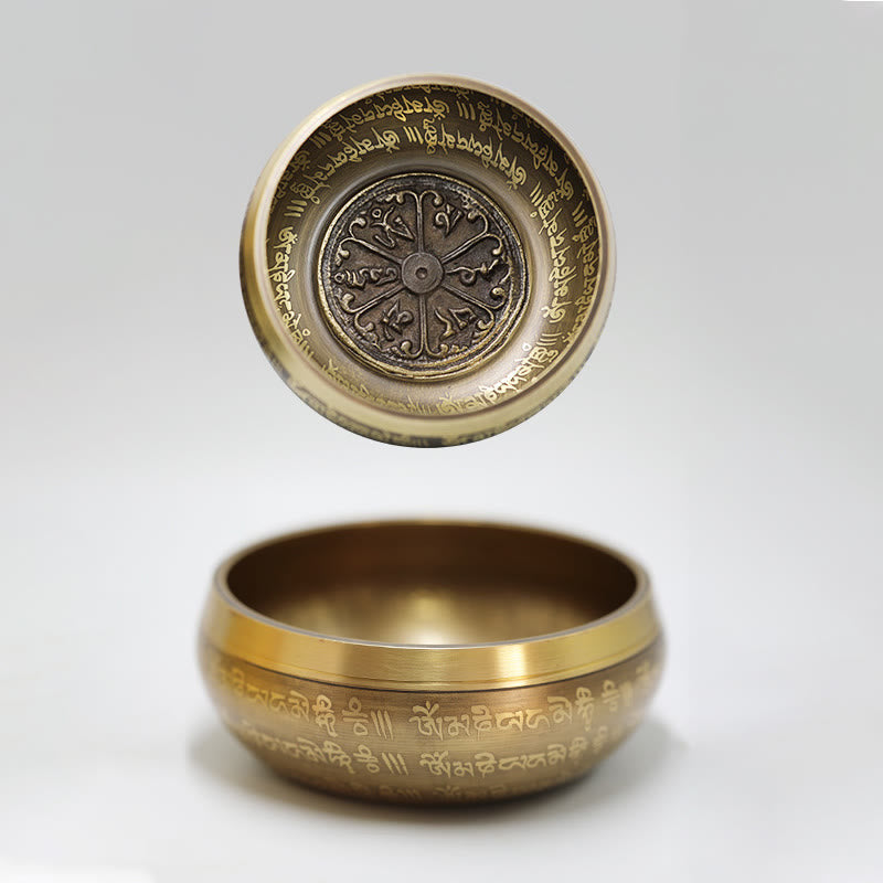 Nimara Ritual Tibetan Meditation Sound Bowl Handcrafted for Healing and Mindfulness Singing Bowl Set