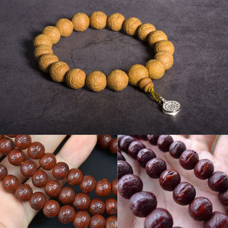 Nimara Ritual Bodhi Seed Luck Auspiciousness Wrist Mala Tassel Pocket Mala
