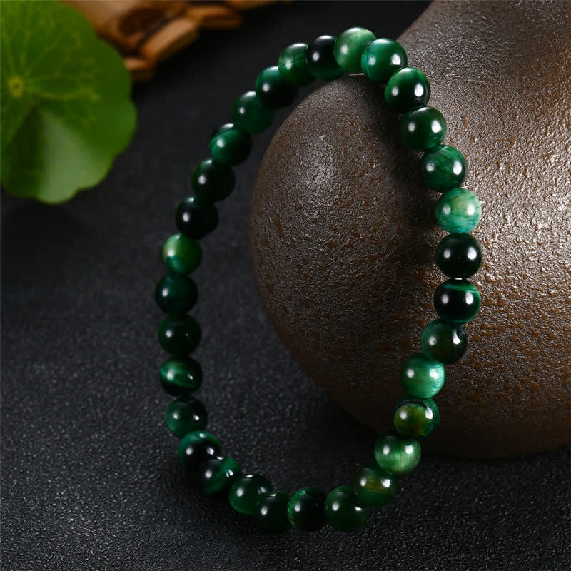 Nimara Ritual Natural Green Tiger Eye Strength Bracelet