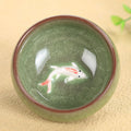 Nimara Ritual Cute Koi Fish Ceramic Teacup Kung Fu Tea Cup Bowl 45ml
