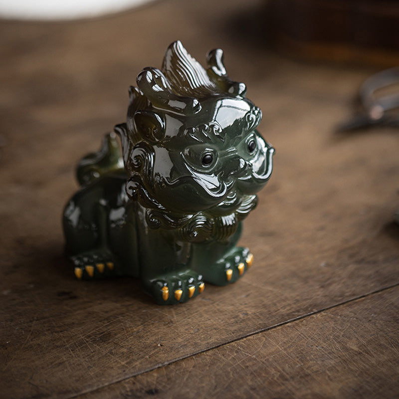 Nimara Ritual Color Changing Small PiXiu Resin Tea Pet Wealth Home Figurine Decoration