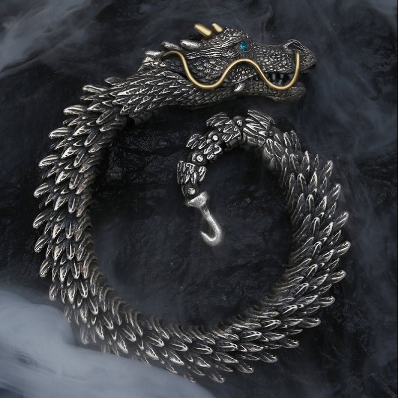 Nimara Ritual Nordic Dragon Handmade Amulet Luck Protection Chain Bracelet