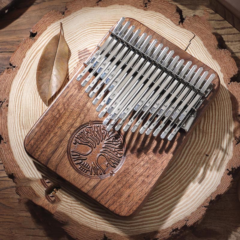 Nimara Ritual Kalimba 34 Keys Thumb Piano Tree of Life Design Portable Finger Marimba Piano