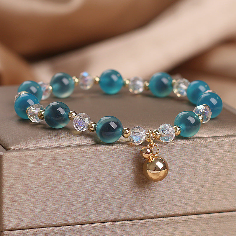 Nimara Ritual Candy Agate Healing Harmony Bead Charm Bracelet