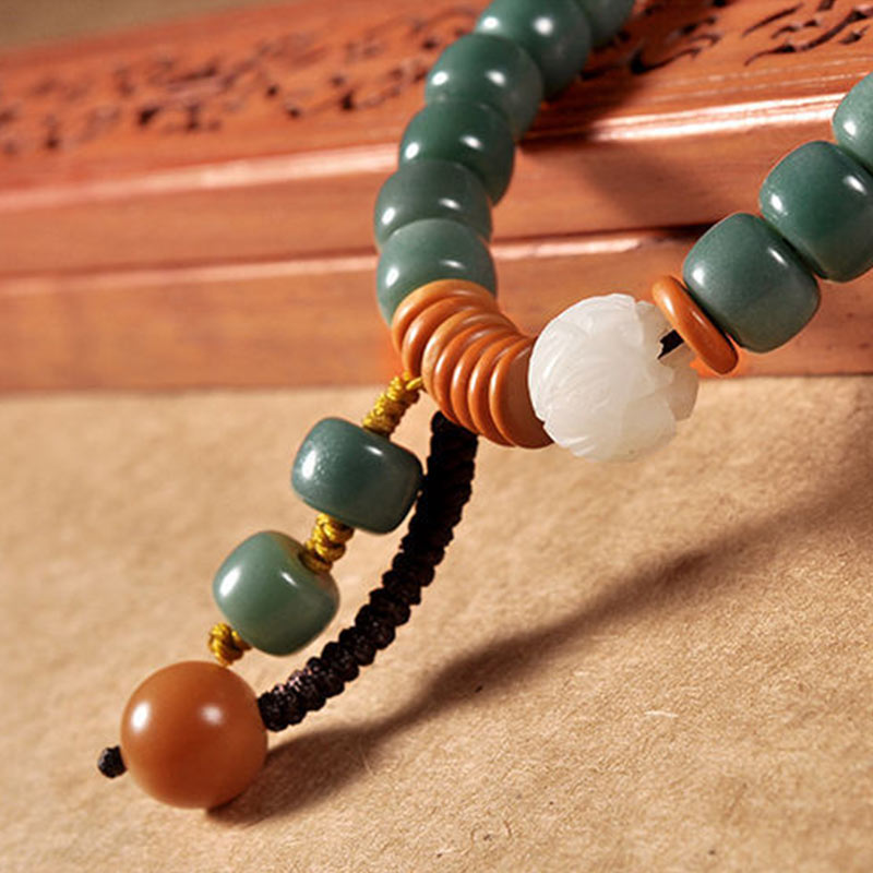 Nimara Ritual Lotus Cyan Bodhi Seed Success Bracelet