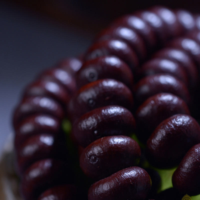 Nimara Ritual Natural Tibet 108 Mala Beads Purple Bodhi Seed Wealth Bracelet