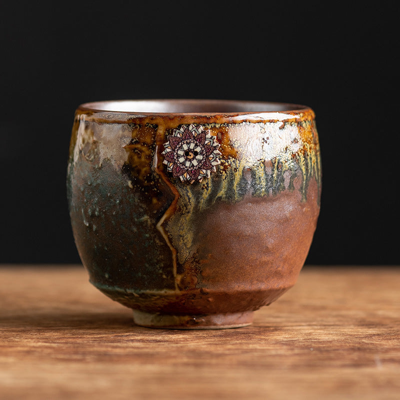 Nimara Ritual Sunflower Kiln Change Ceramic Coffee Mug Tea Latte Espresso Coffee Cup 250ml