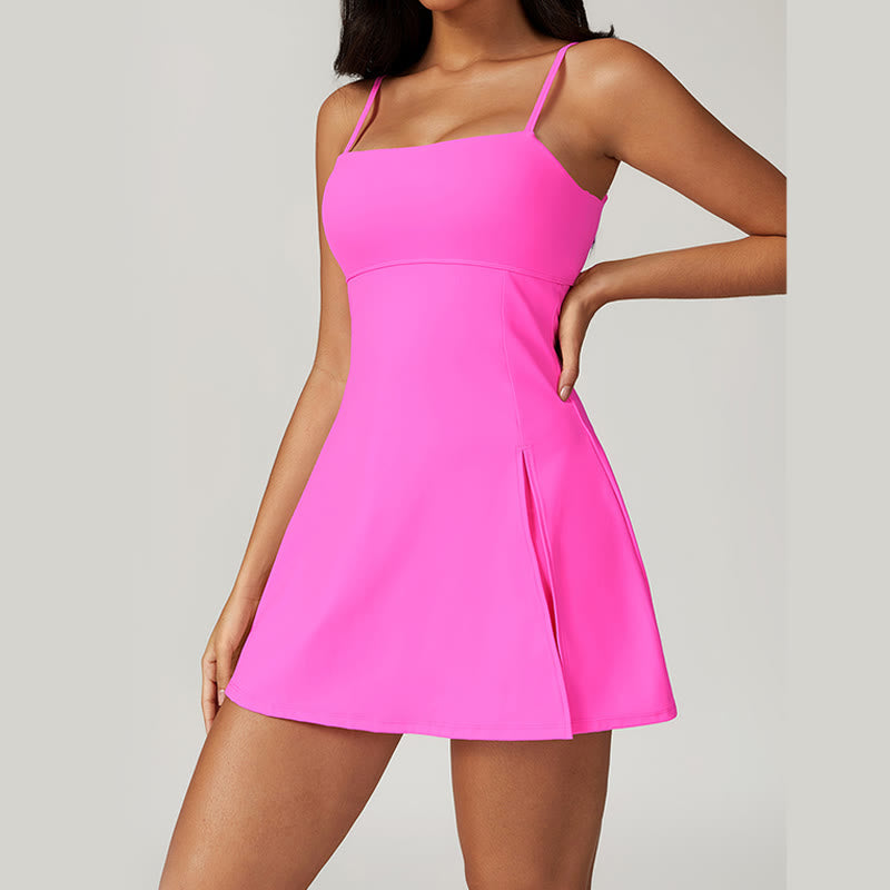 Nimara Ritual Solid Backless Tennis Yoga Women Sports Dress