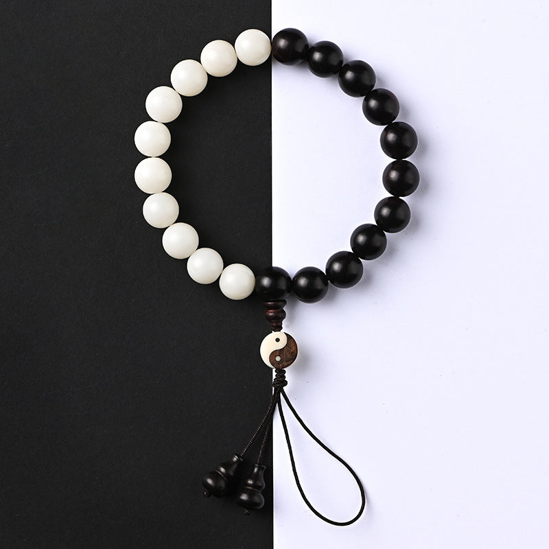 Nimara Ritual Ebony YinYang Protection Bracelet Decoration