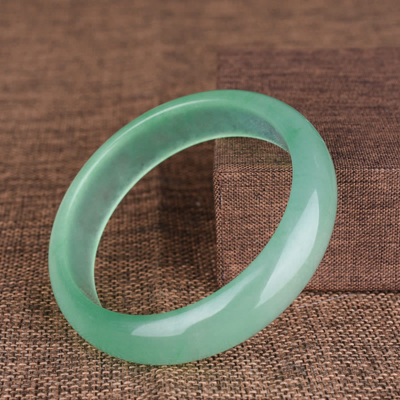 Nimara Ritual Natural Jade Luck Healing Prosperity Bangle Bracelet