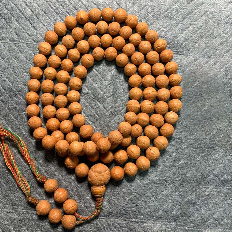 Nimara Ritual 108 Mala Beads Nepal Bodhi Seed Luck Wealth Tassel Bracelet