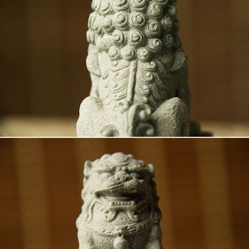 Nimara Ritual Lion Fu Foo Dogs Elephant Ward Off Evil Blessing Home Decoration