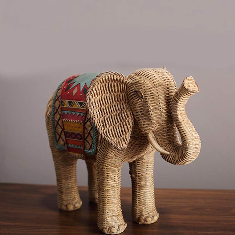 Nimara Ritual Elephant Resin Wisdom Wealth Home Decoration