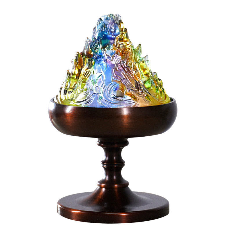 Nimara Ritual Liuli Crystal Mountain Healing Meditation Incense Burner