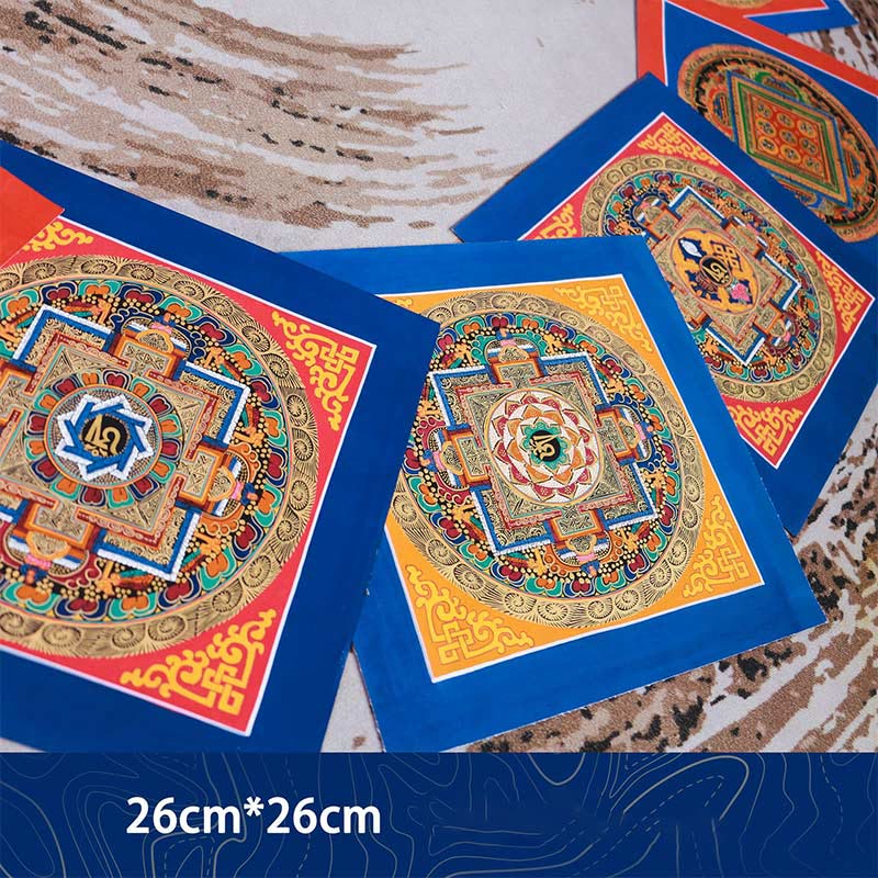 Nimara Ritual Tibetan Handmade Thangka Painting Blessing Thangka Blind Box Random Color Pattern