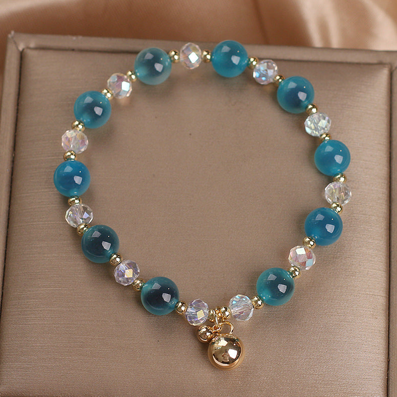 Nimara Ritual Candy Agate Healing Harmony Bead Charm Bracelet
