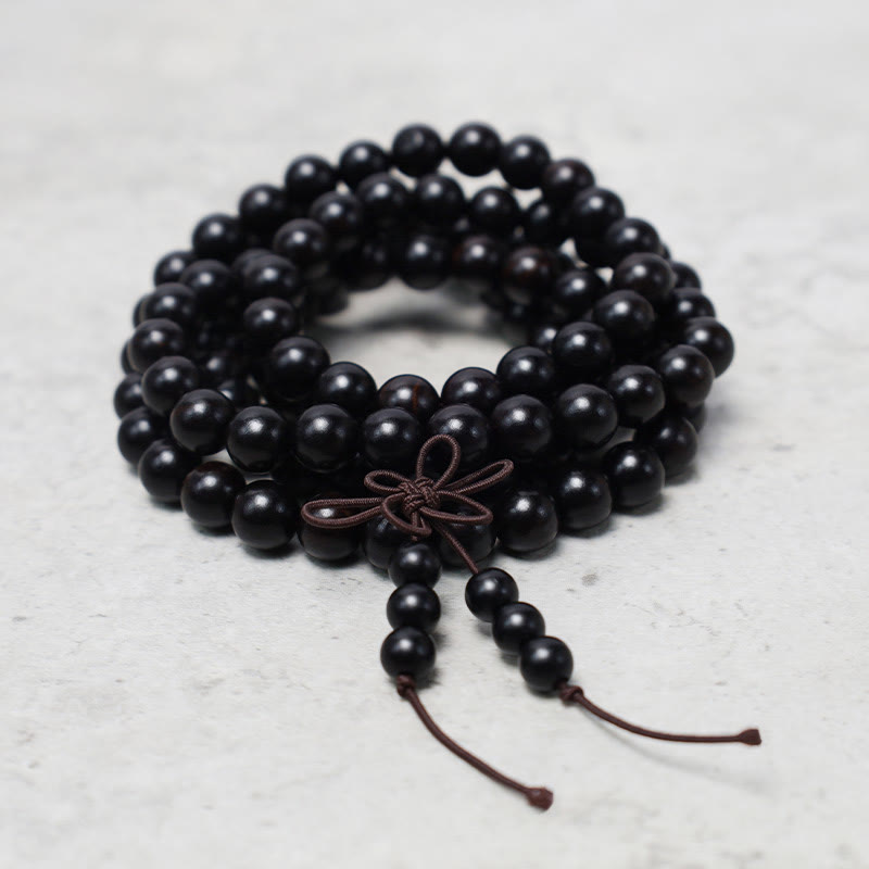 Nimara Ritual 108 Mala Beads Bracelet Prayer Meditation Sandalwood Elastic