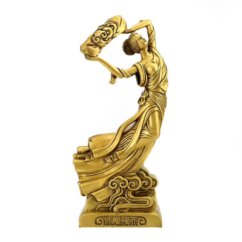 Nimara Ritual Bodhisattva Nuwa Mends The Sky Protection Copper Statue Decoration