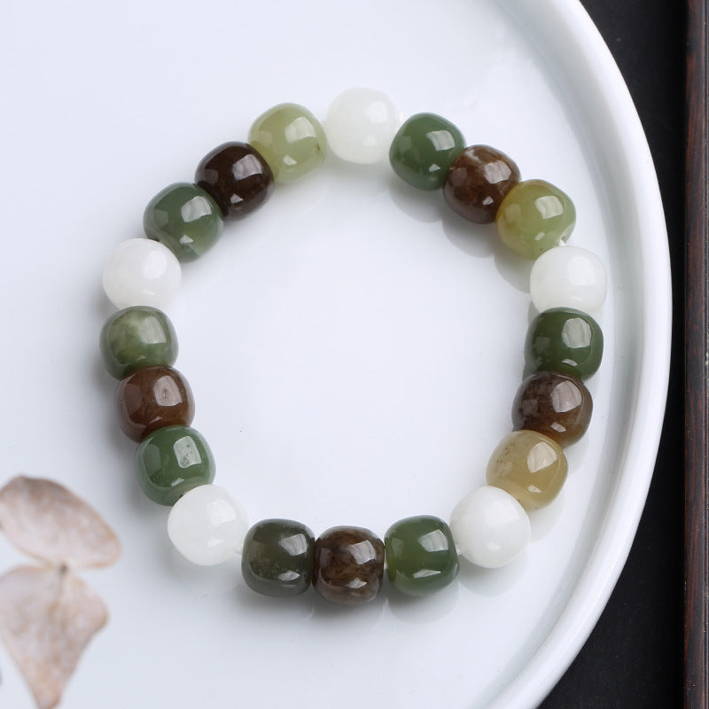 Nimara Ritual Gradient Jade Luck Blessing Bracelet