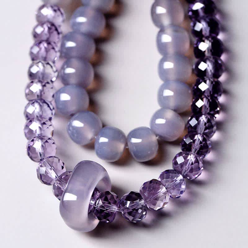 Nimara Ritual Natural Amethyst Crystal Meditation Healing Bracelet