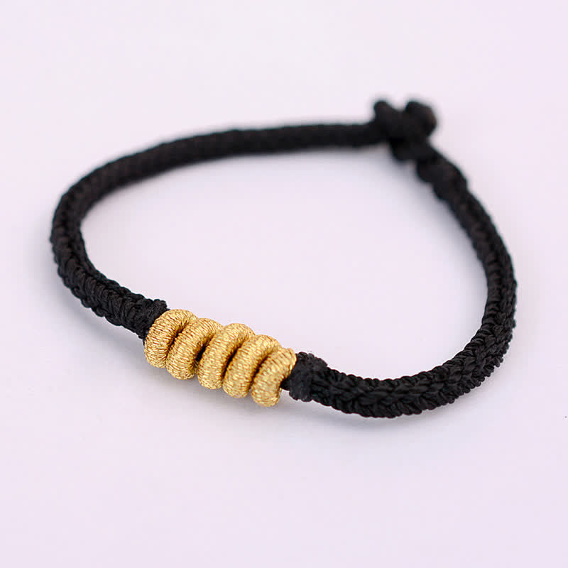 Nimara Ritual Handmade Simple Design Chinese Knotting Luck Strength Braid String Bracelet