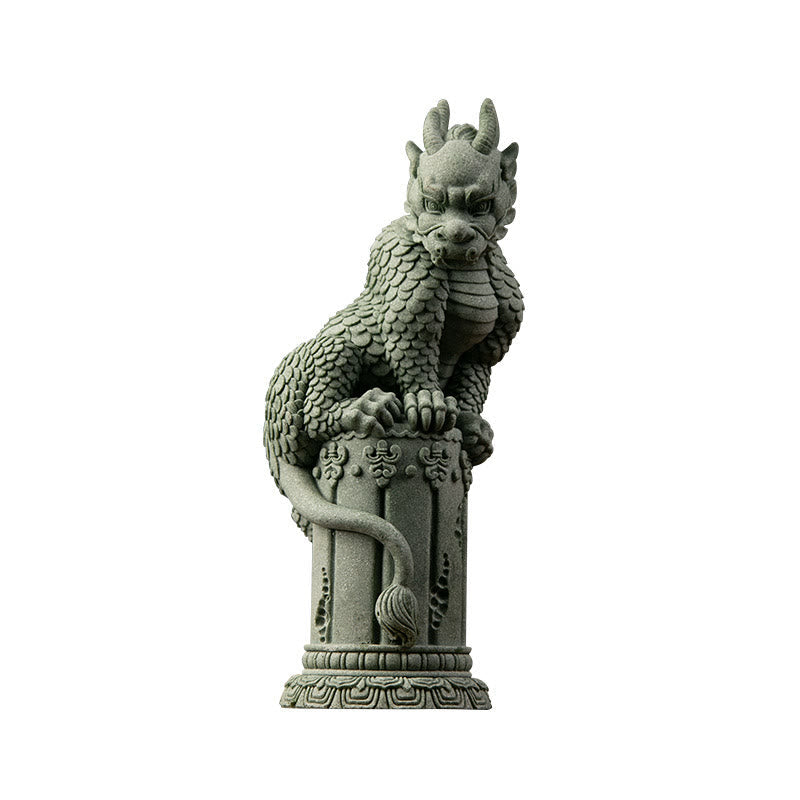 Nimara Ritual Feng Shui Standing Sitting Dragon Success Luck Home Decoration