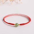 Nimara Ritual Handmade Jade Lucky Bead Prosperity Braided Bracelet