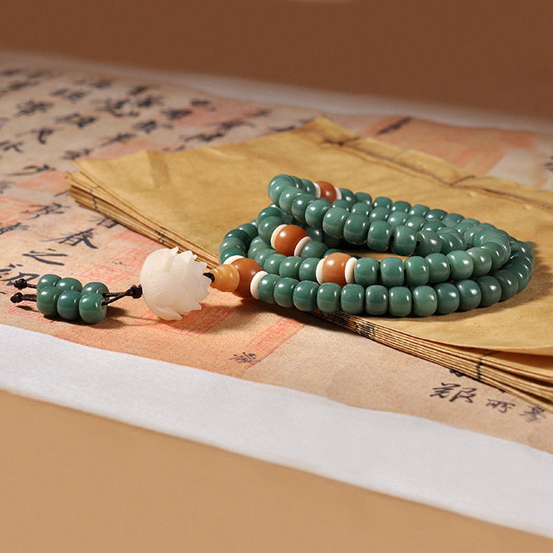 Nimara Ritual Lotus Cyan Bodhi Seed Success Bracelet