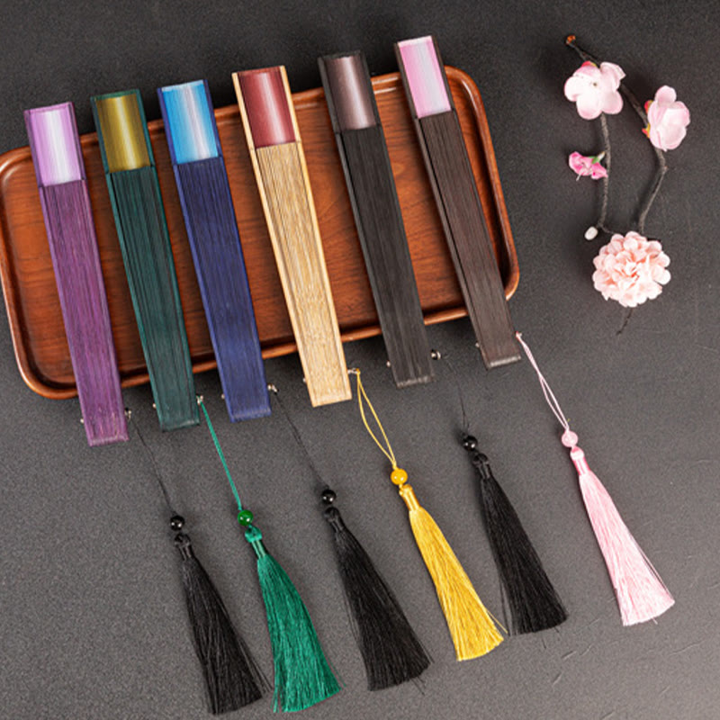Nimara Ritual Gradient Handheld Bamboo Folding Fan