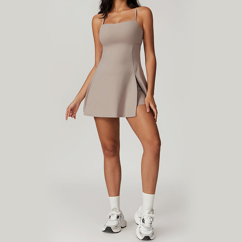 Nimara Ritual Solid Backless Tennis Yoga Women Sports Dress