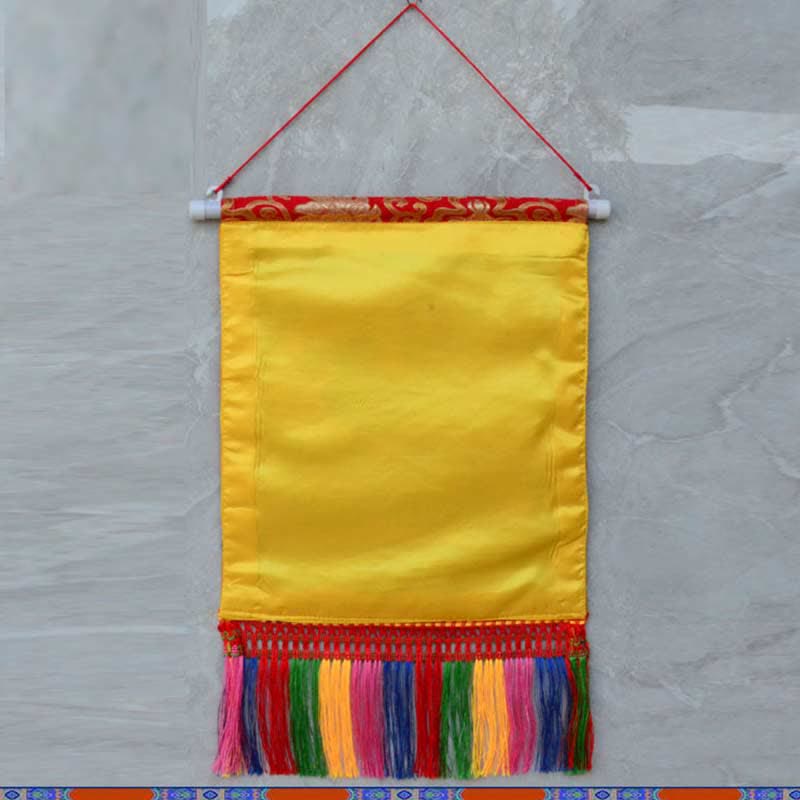 Nimara Ritual Feng Shui Kirin Spiritual Colorful Tassel Wall Art