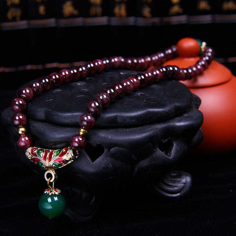 Nimara Ritual Natural Garnet Blessing Bracelet