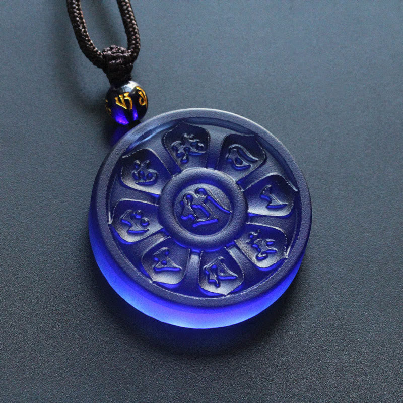 Nimara Ritual Liuli Manjusri Lotus Enlightenment Necklace