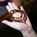 Nimara Ritual Jade Butterfly Gourd Prosperity Luck Bracelet Necklace