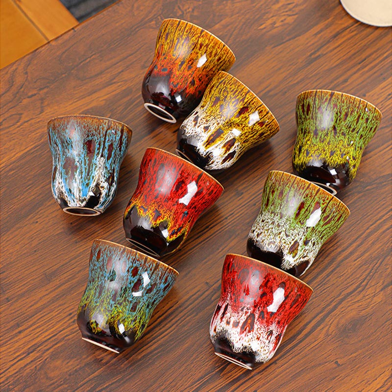 Nimara Ritual Vintage Kiln Change Design Ceramic Coffee Mug Tea Cup 150ml